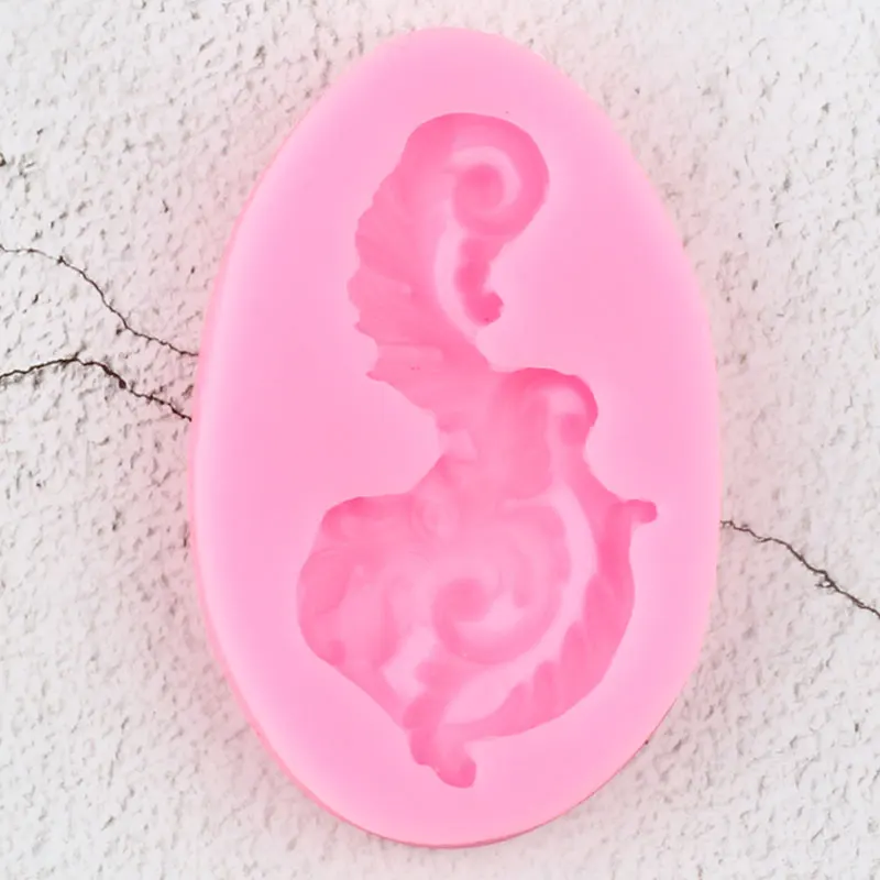 Рельефные листья прокрутки силиконовые формы мужской циферблат Топпер помадка