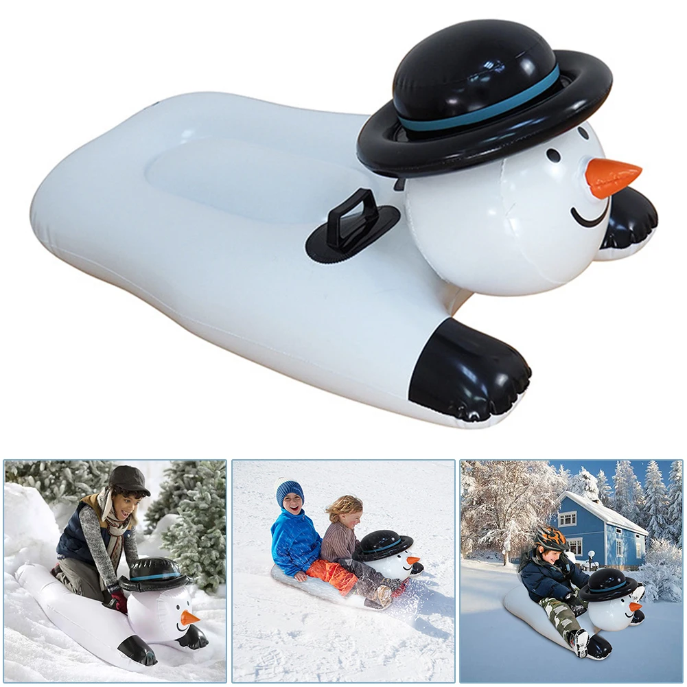 

Adult Snow Tube Skiing Thickened Floated Sled Snow Toy Winter Toughness Inflatable Skiing Circle Ski Handle Durable Children