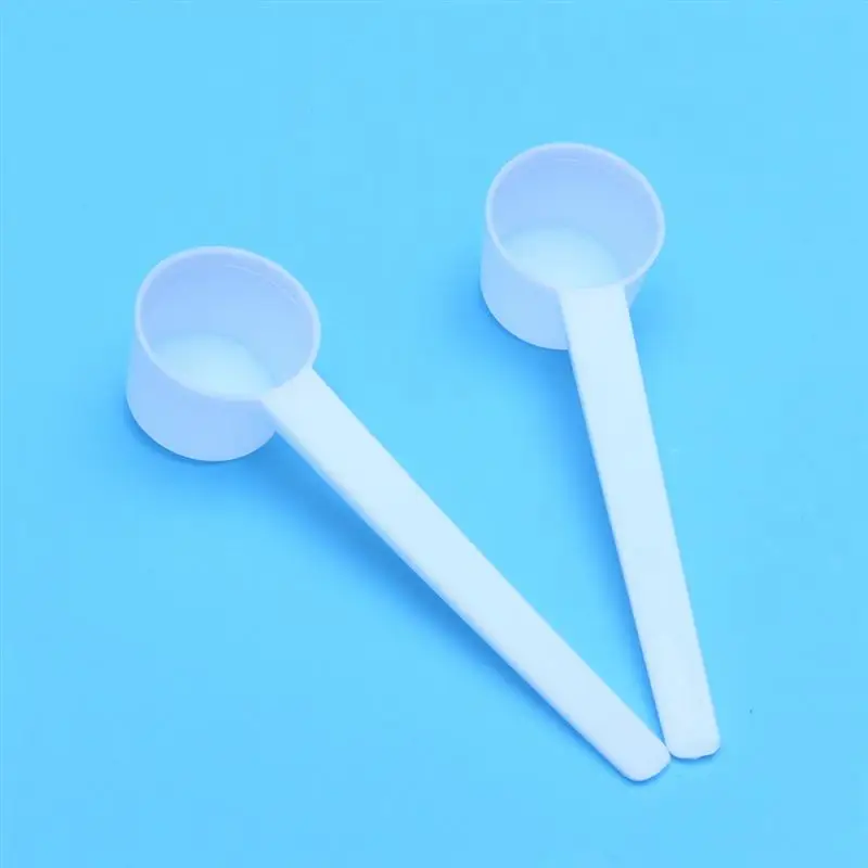 

10pcs 5g Plastic Coffee Measuring Spoon For Milk Powder Liquid Seasoning Refillable Reusable Compatible Scoops (White)
