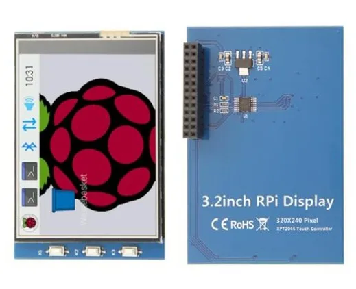 3 2 дюймовый 26PIN SPI TFT ЖК экран с сенсорной панелью ILI9341 XPT2046 контроллер 320*240 для Raspberry
