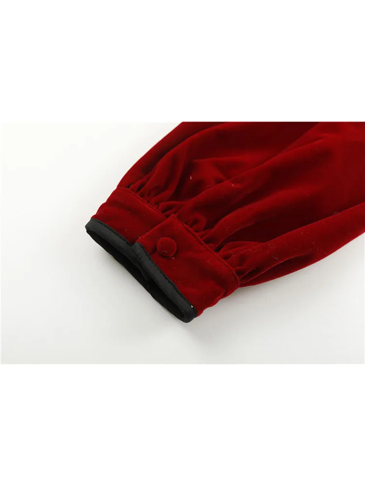 Женское винтажное платье-Ципао с пышными рукавами и воротником-стойкой | Женская