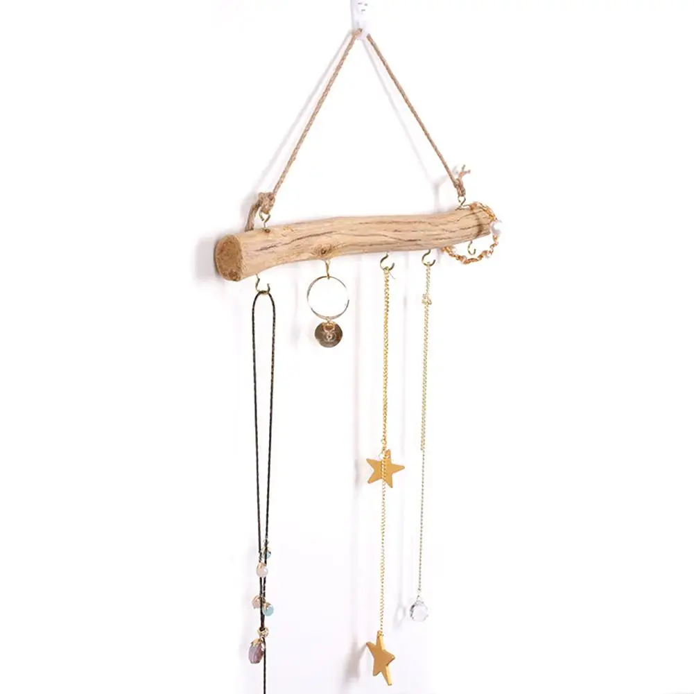 Скандинавская деревянная подвесная вешалка для пальто небольшая Ювелирная