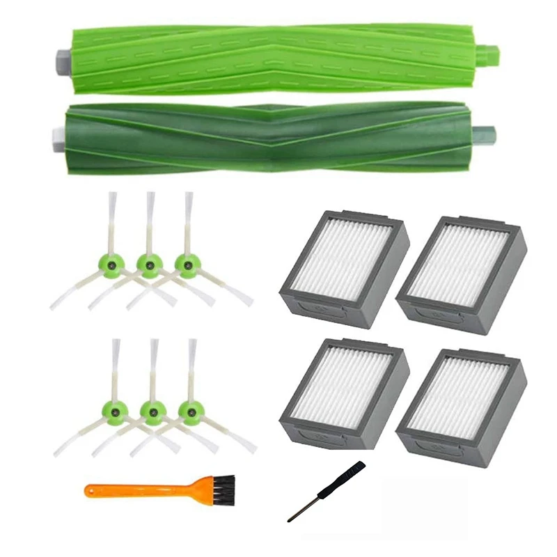 

14Pcs Replacement Parts for IRobot Roomba I7 I3 I6 E5 E6 E7 Series Side Brush Rollers Vacuum Cleaner Accessories Kit