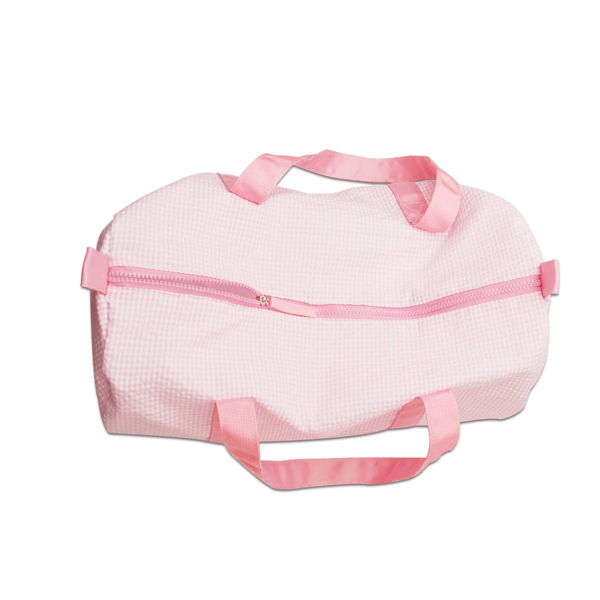 Toddler Personalized Solid Seersucker Duffle For Women Kids Travel Tote Bag Large Capacity Handbag Backpack Lightweight Domil103