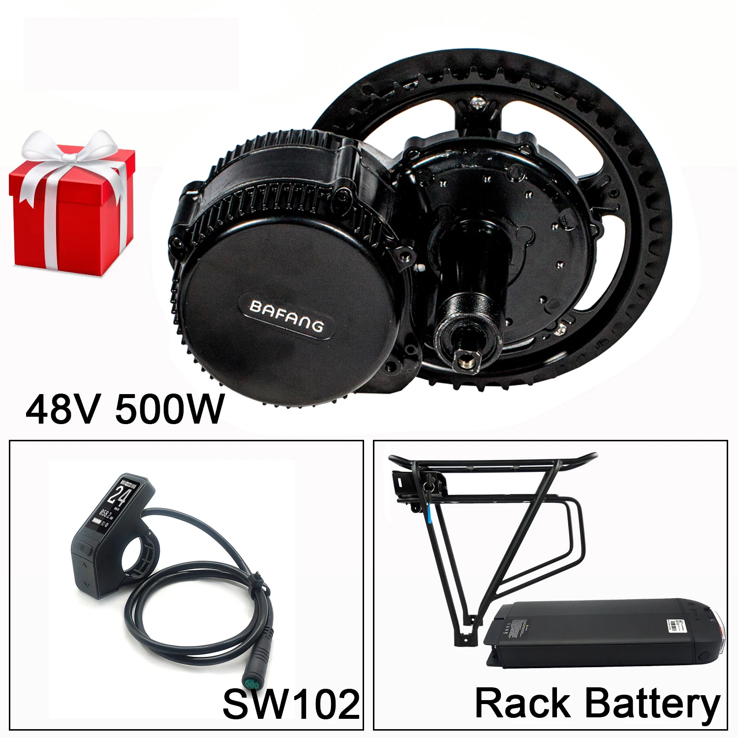Bafang 8FUN 48 в 500 Вт BBS02 мм G340 легкий средний приводной двигатель для