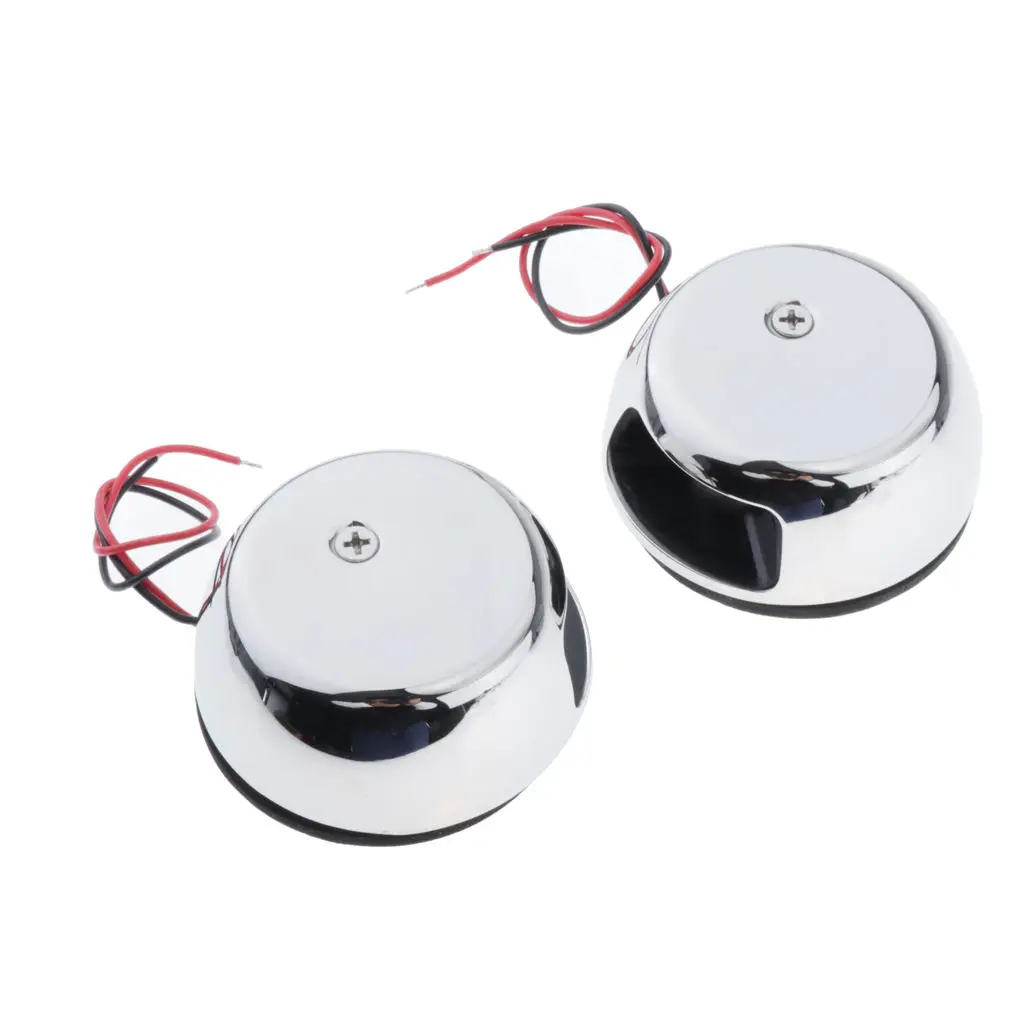 

2pcs Marine Boat Yacht Bow Side Lights 12V Stainless Steel LED Navigation Lights Pontoons Sailing Signal Lamp Red and Green