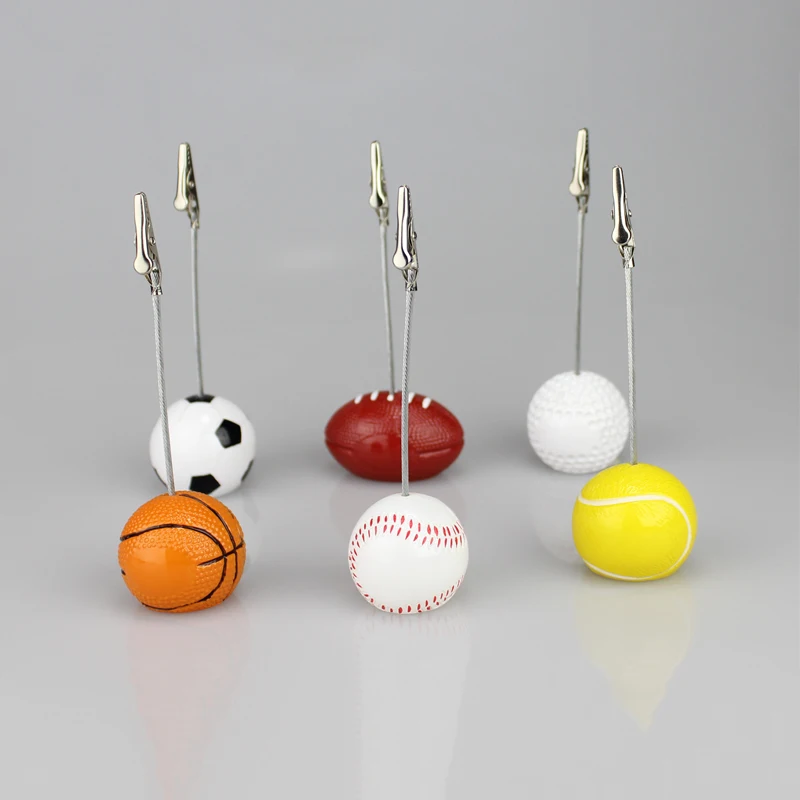 Резиновый спортивный мяч для заметок металлический зажим баскетбола футбола