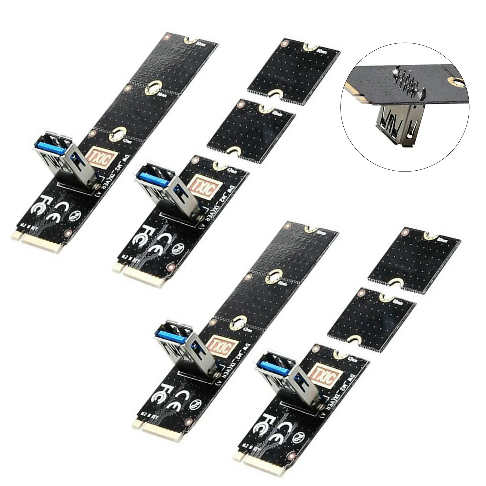 

4 шт., адаптер райзерной карты NGFF M.2-USB 3,0