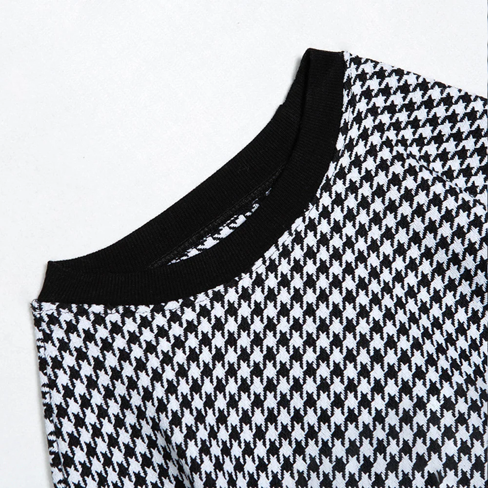

Meihuida Autumn Casual Women Fashion Long Sleeve Short sweatshirt O-Neck Swallow Gird Short Hoodies Pullovers Street Sports Wear