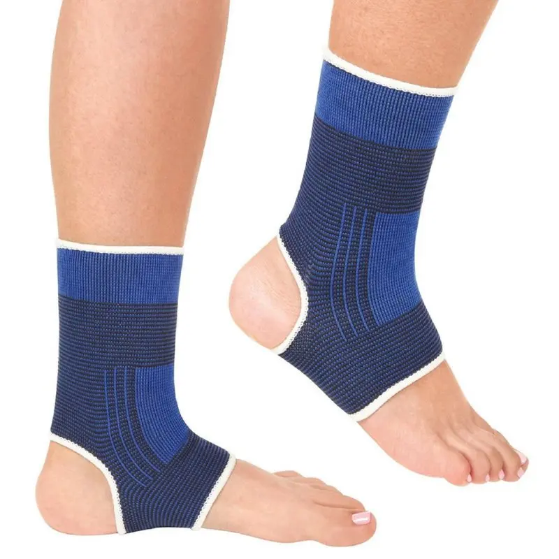 

1 Pair Men Ankle Foot Elastic Compression Wrap Sleeve Bandage Brace Support Protection Sports Relief Pain Foot Outdoor