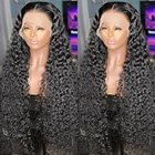 CEXXY 30 32 дюйма бразильская глубокая волна 360 13x6 фронтальные человеческие волосы парик волнистые вьющиеся человеческие волосы парик для черных женщин предварительно выпрямленные