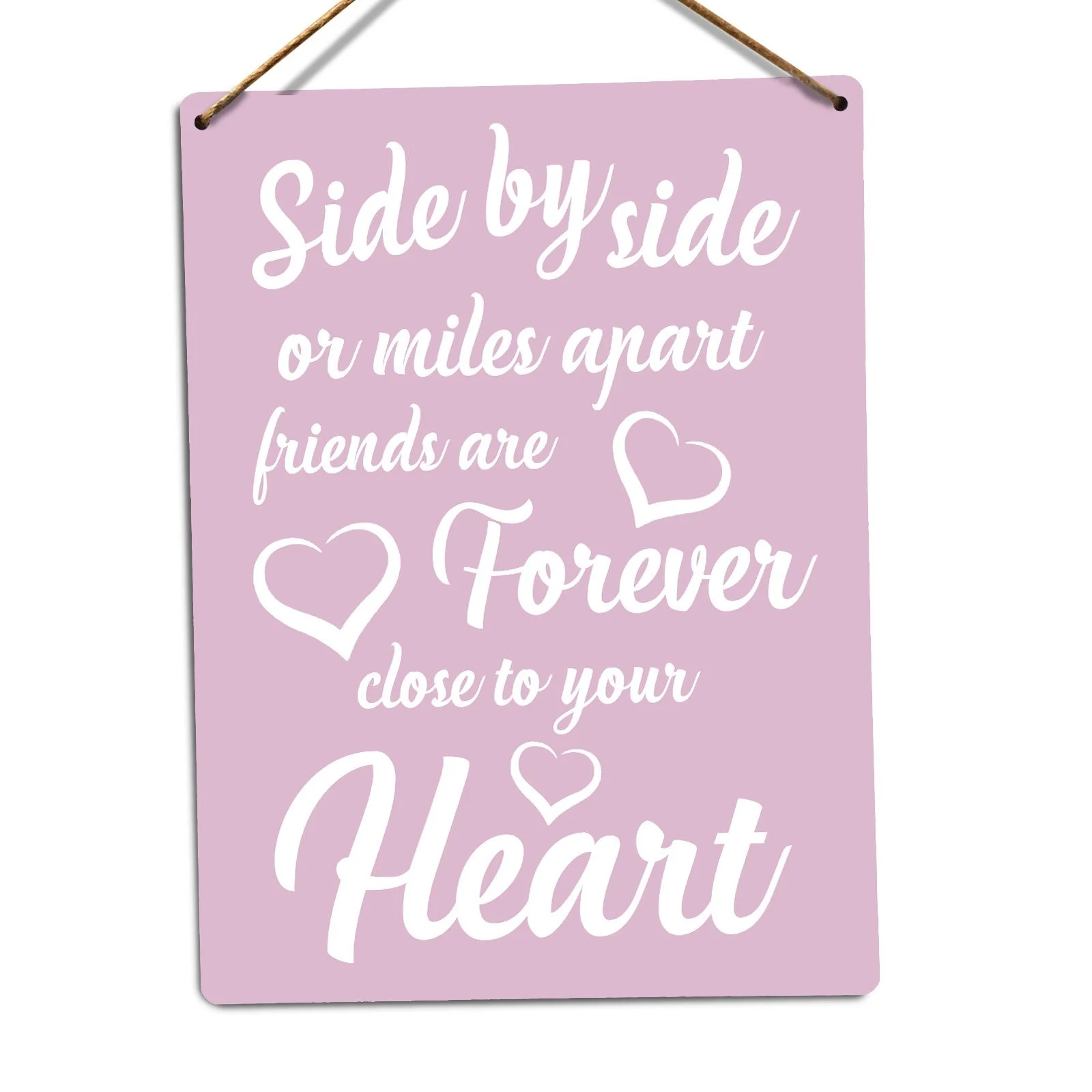 Надпись всегда близко к вашему сердцу металлическая настенная табличка милый