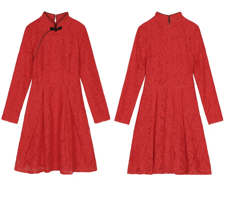 Модель WLG одинаковая семейная одежда платья в китайском стиле для мамы и дочки