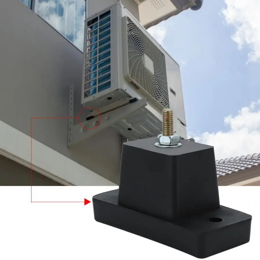 

4pcs Air Conditioner Shock Pad Base Shock-Proof Foot Cushion for Outdoor Air Conditioning Bracket Shock Pad