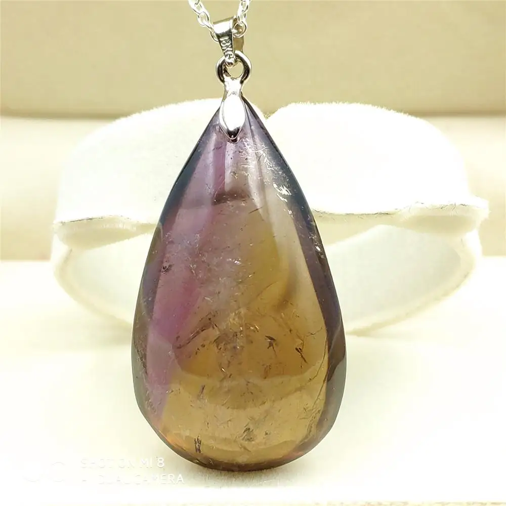 Высокое качество природный Аметрин Кварц фиолетовый желтый драгоценный камень