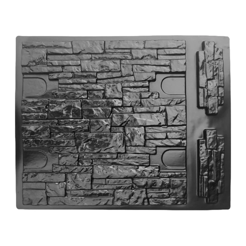 Description Picture 5 of itemPlastic Molds wall Concrete Plaster Garden House Wall Stone Tiles Stone Mold Cement Bricks Maker Mould Decorative Moulds P15F