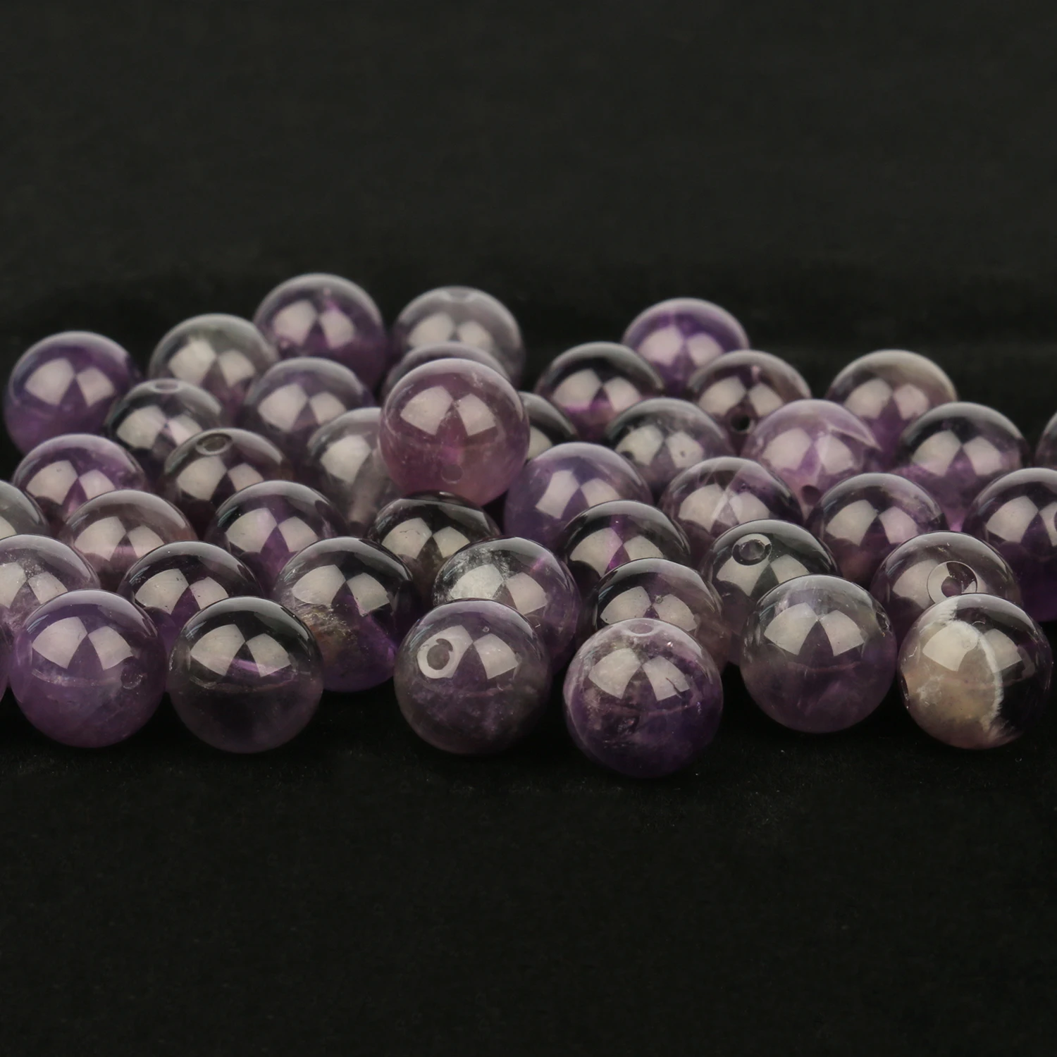 

4-12mm Natural Stone Amethysts Purple Quartz Crystal Bead Round Loose Beads For Jewelry Making DIY Bracelet Necklace Accessories