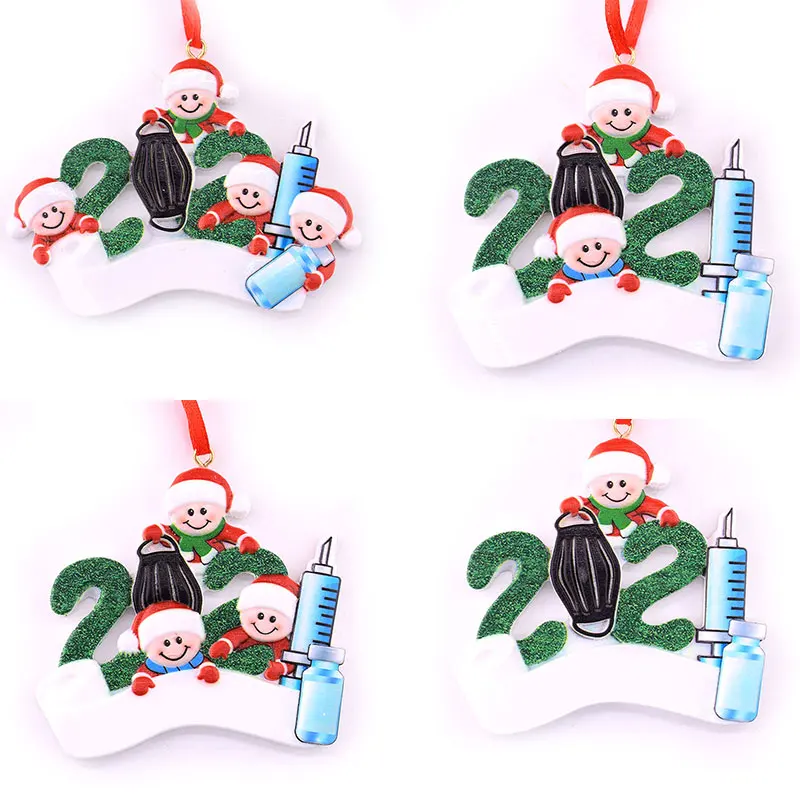 

Christmas Snowman Pendant Quarantine Survivor Blessing Gifts Handwriting Name