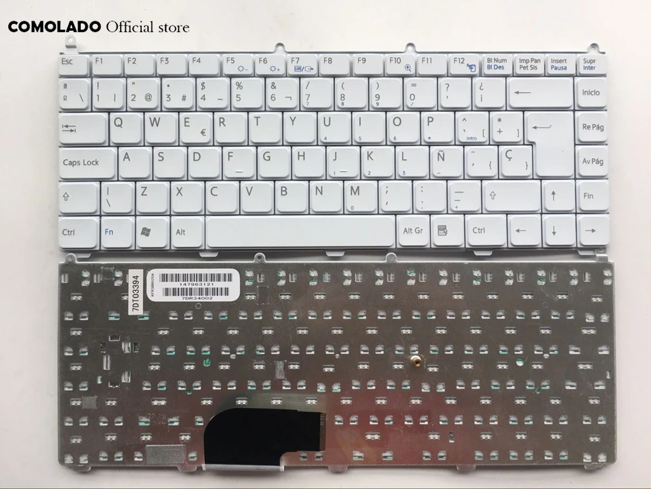 SP испанская клавиатура для SONY Vaio серия VGNFE ноутбука белая с раскладкой серии