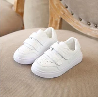 white 1pair genuine leather shoes children sneakers sports cheap boygirl shoesbreathable kid shoes