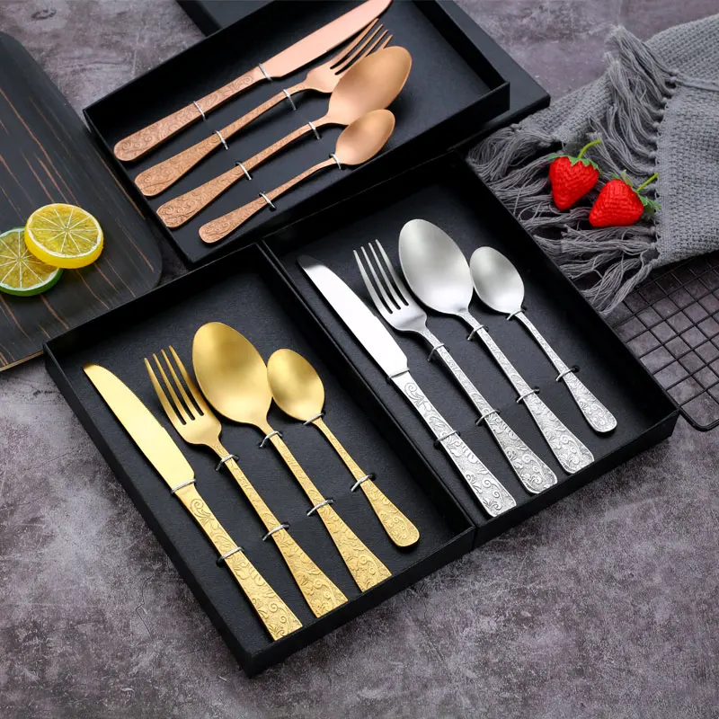 

Набор столовых приборов в коробке из нержавеющей стали, 4 шт./комплект