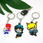 Брелок для ключей, 1 шт., из ПВХ, новый дизайн, мультяшная фигурка, милый креативный брелок для ключей для детей, мужчин, женщин