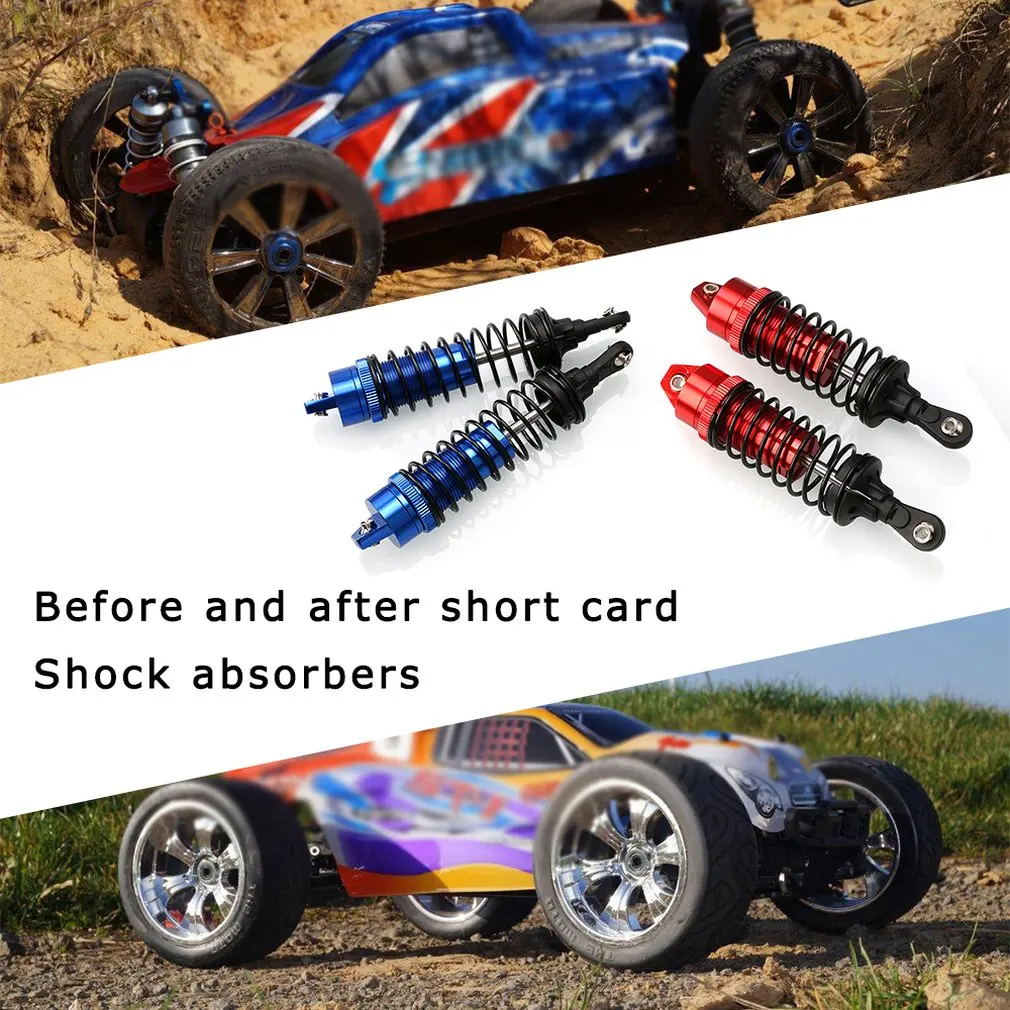 

2/4pcs Aluminum oil filled Front&Rear Shock Absorber For 1/14 WLtoy RC Car Crawler Short Course Truck Upgrad Part