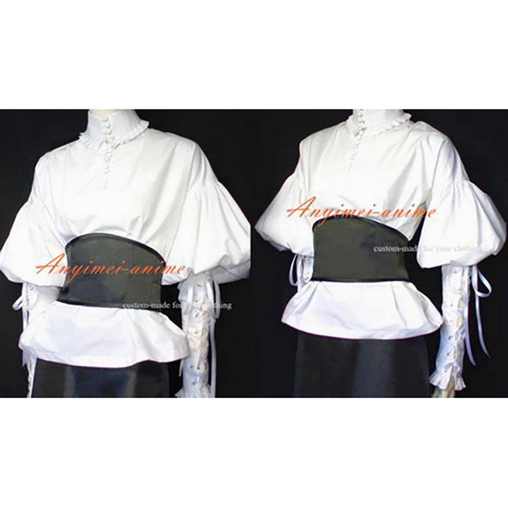 

fondcosplay Victorian Rococo Medieval Gown Cothic Lolita white cotton Shirt Cosplay Costume Tailor-made[G446]
