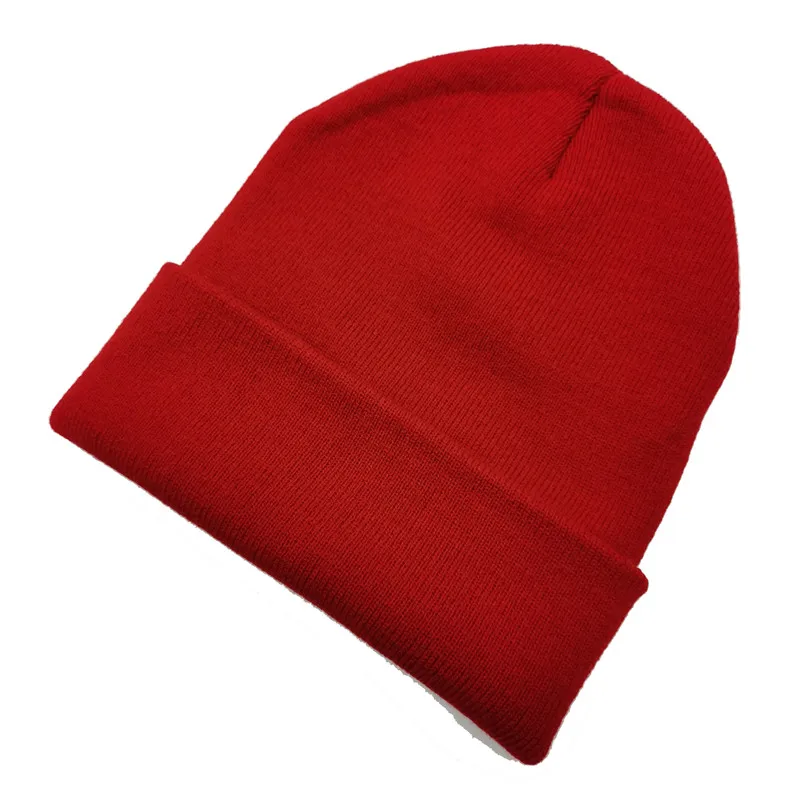 Winter Autumn Solid Color Adult Child Unisex Beanies Hats Large Big Ice Cream Windproof Keep Warm Cold Caps Plus Size Men W24