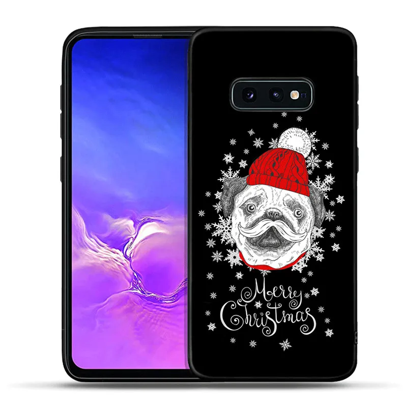 Милый Рождественский олень снеговик силиконовый чехол для телефона Samsung Galaxy S8 S9