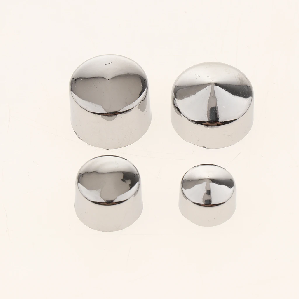 80 Pieces Chrome Bolt Toppers Cap Cover for Harley FLT/FLH Motorcycle Replacement | Care