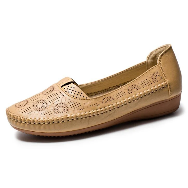 Весенняя женская обувь новые легкие туфли для пожилых людей отдыха на плоской