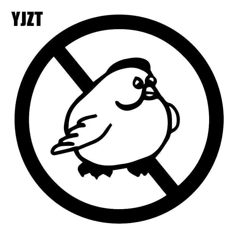 

YJZT 15,4X15,4 см без жира цыпленок животных виниловые наклейки окна Decoraiton стикер автомобиля C25-0802