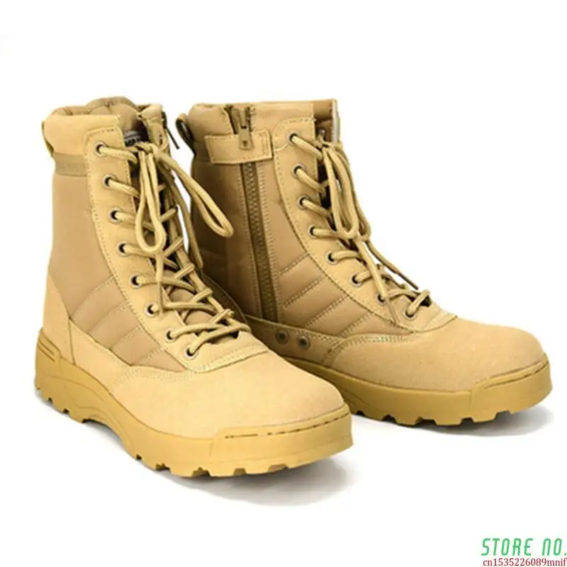 Harga Pria Wanita Sepatu Taktis Army Boots Pria Militer Gurun Semata Kaki Polisi Pria Sepatu Kerja Sepatu Platform Nyaman Pria Hiking SEPATU
