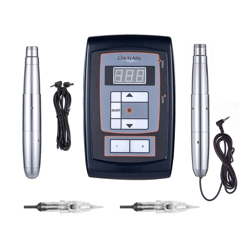 Машинка для перманентного макияжа швейцарский мотор Серебряная вращающаяся