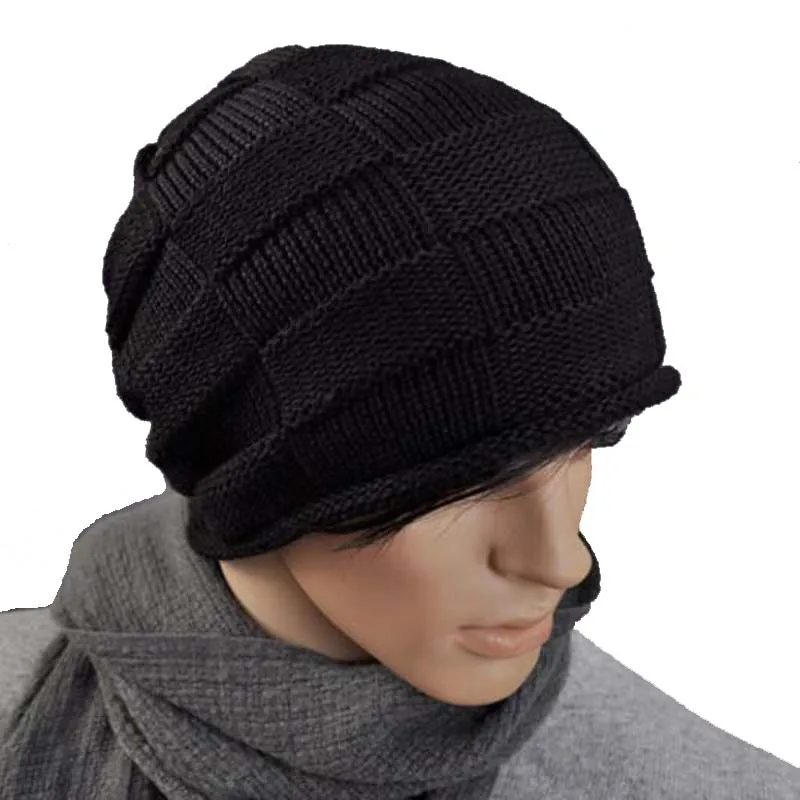 Корейский площади головные уборы Skullies шапки бини бренд осень-зима теплые для