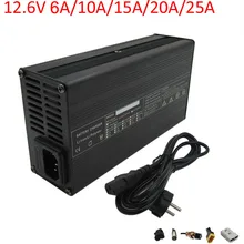 12V 12.6V 6A 10A 15A 20A 25A Lithium Battery Charger For 3S 10.8V 11.1V 12V li-ion Solar Energy Storage Scooter Battery Pack