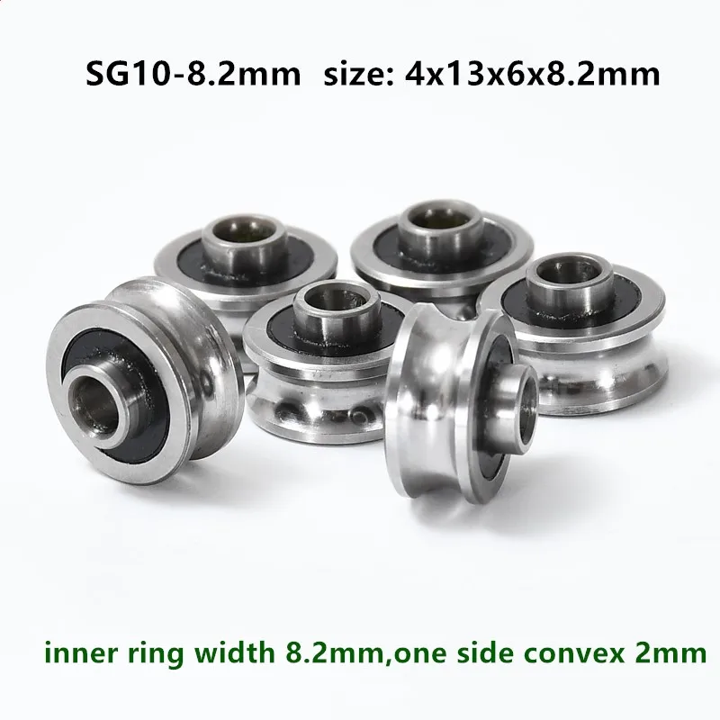 20pcs SG10 M4x17MM Screw Bolts Bearing Steel Pulley Ball Bearings U Groove Track Guide Roller 4x13x6x6.5/8.2 mm |