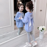fashion girls clothes set teen baby tracksuit spring autumn long sleeve 2 piece children suits 4 6 8 10 12 years