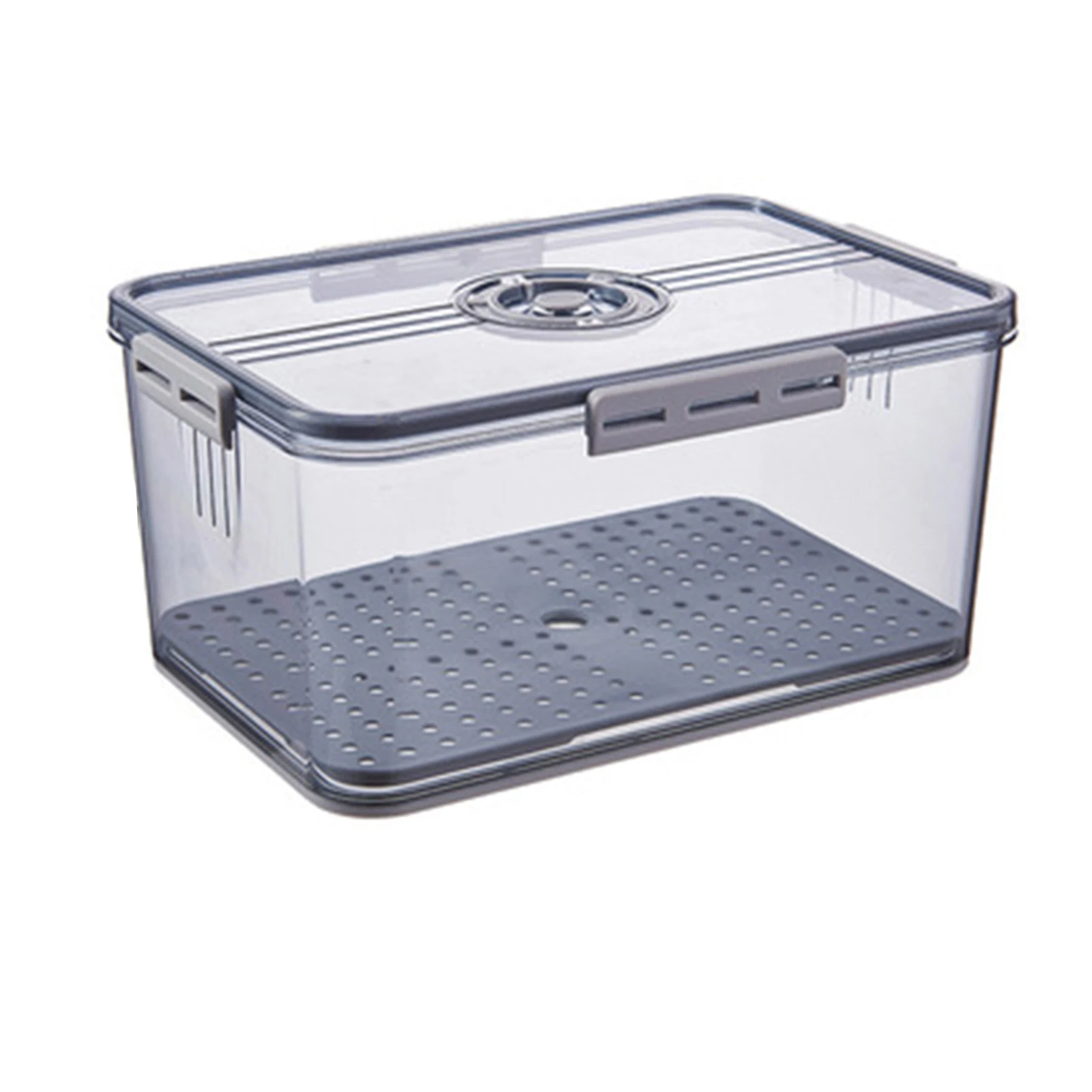 

Newly Refrigerator Storage Box Transparent Food Grade PET Plastic Chronograph Frozing Storage Box