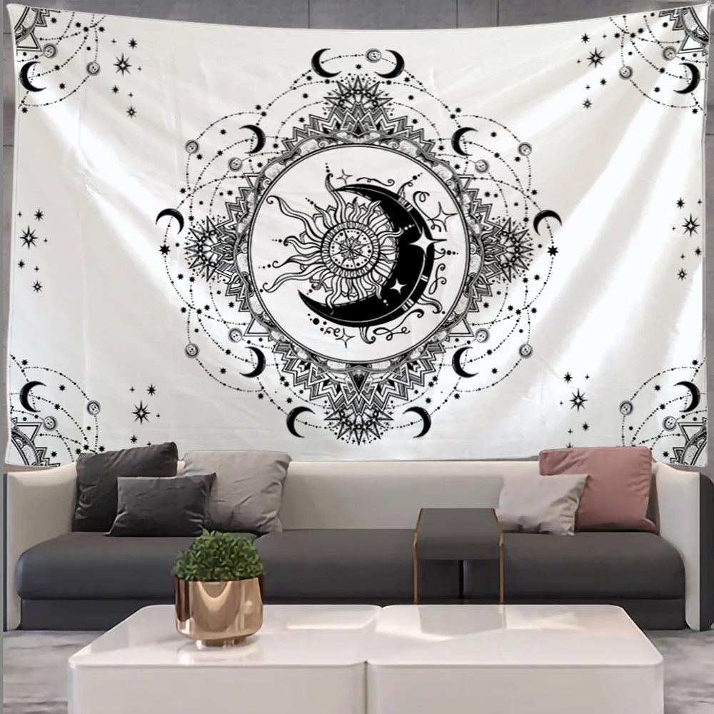 Гобелен Sun гобелен с Луной милый Декор для комнаты Настенный декор в стиле бохо