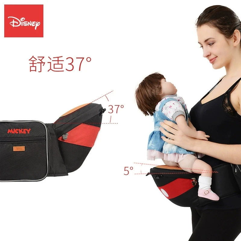 Disney переноска для новорожденных эргономичный Хипсит Микки Маус ребенок обертывание кенгуру для младенца ребенок Хипсит(пояс для ношения ребенка) дышащая переноска рюкзак