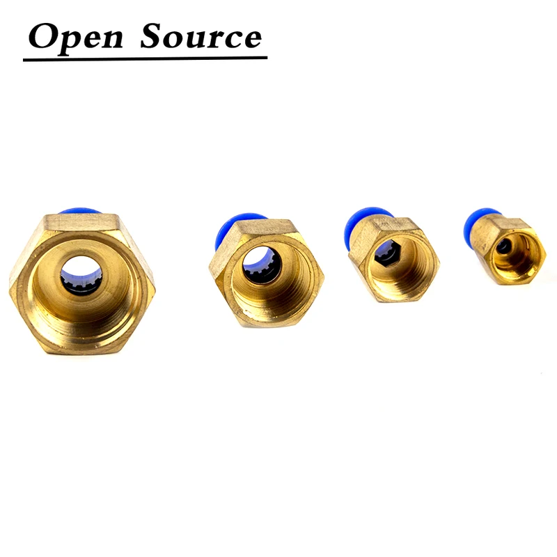 Пневматические фитинги для шланга 4 мм 6 8 10 12 1/8 дюйма 1/4 3/8 1/2 внутренняя резьба
