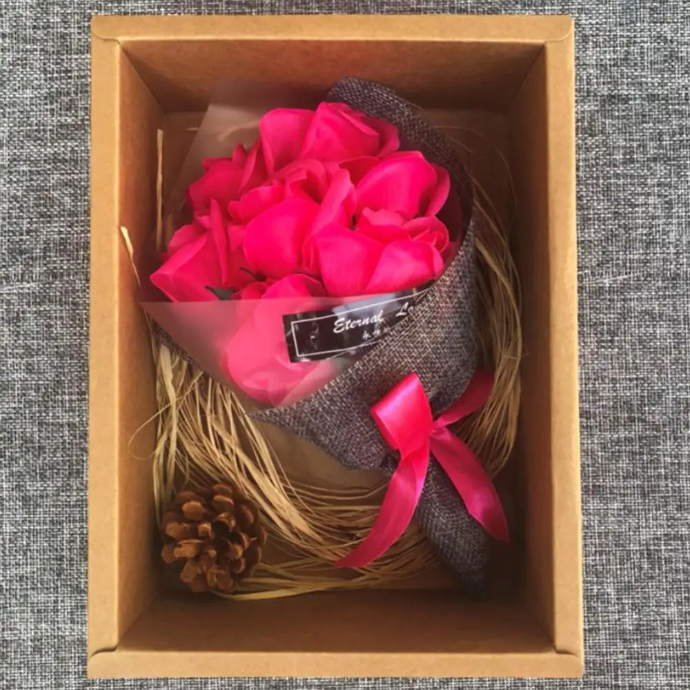 Box Scented Bath Body Petal Rose Flower Soap Wedding Decoration Gift Best Home Party decorations fast wholesale рождество | Дом и сад