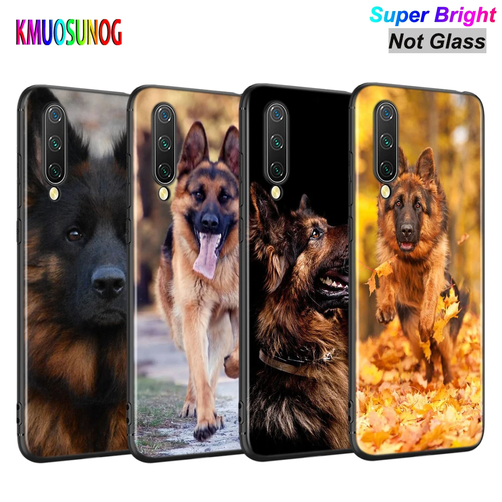 

German Shepherd Dog Silicone Cover For Xiaomi Mi Note 10 Ultra 9T 9 SE A3 Lite Poco X3 NFC M2 Pocophone F1 Pro Phone Case