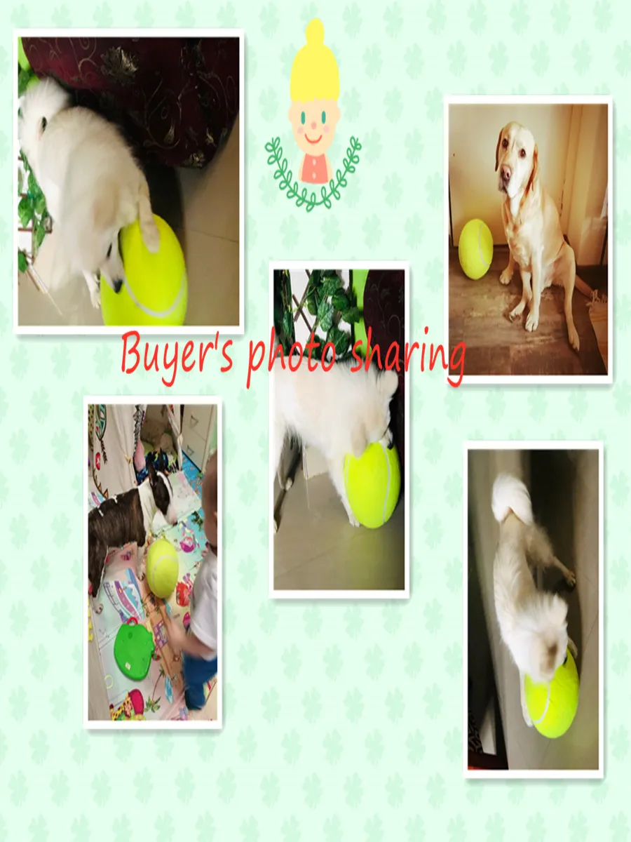 

New 6.3/24CM Dog Tennis Ball Big Giant Pet Puppy Thrower Chucker Launcher Play Toy Supplies Outdoor Sports with Natural Rubber