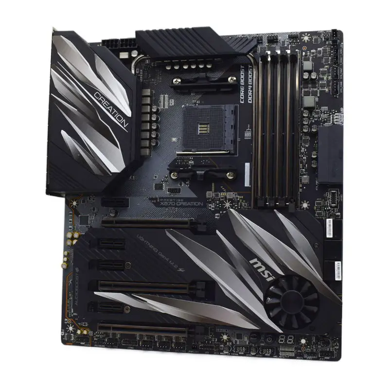 

Для материнской платы MSI PRESTIGE X570, сокет AM4 X570 DDR4 M.2 SATA3 USB3.0 3,1 PCI-E 4,0, б/у материнская плата