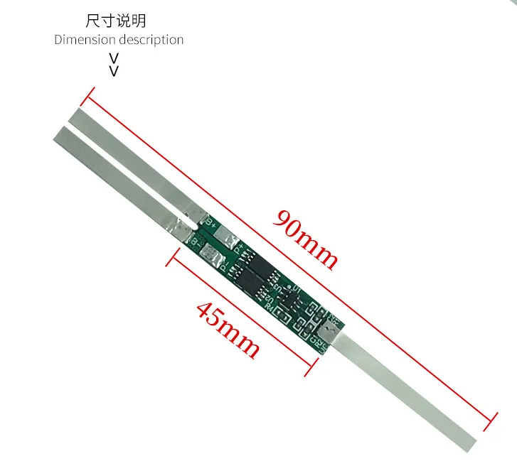 Защитная плата для литиевых батарей 7 4 В 6А зарядки и разряда|Панель| |