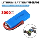 Перезаряжаемые литий-полимерные аккумуляторы 2S 7,4 в 3000 мАч для моделей автомобилей WLTOYS XKS 144001 1240181 с дистанционным управлением