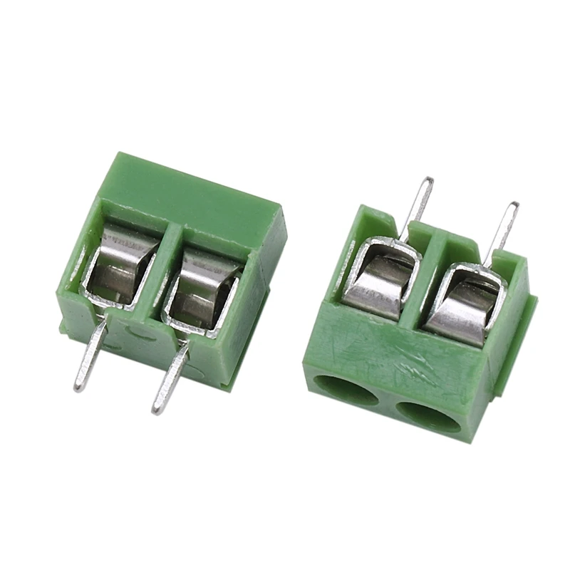20 шт. 2 полюса 5 мм Шаг монтажа печатной платы винтовой клеммный блок 8A 250 В PCB